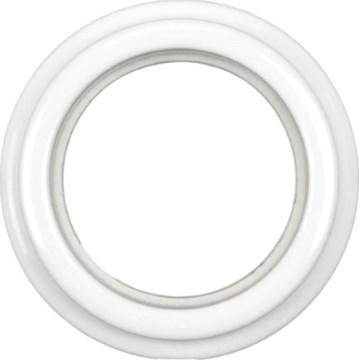 Elhard - Cadre rétro en céramique simple, blanc