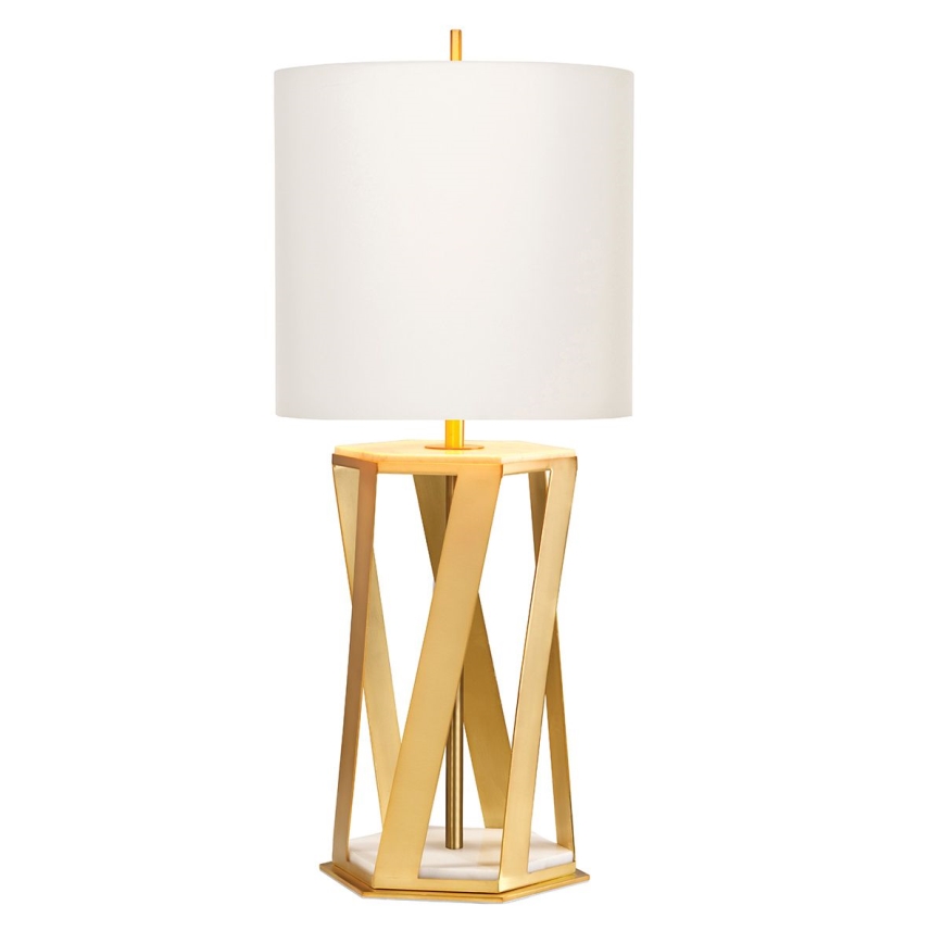 Elstead - Lampe de table APOLLO 1xE27/60W/230V doré/blanc