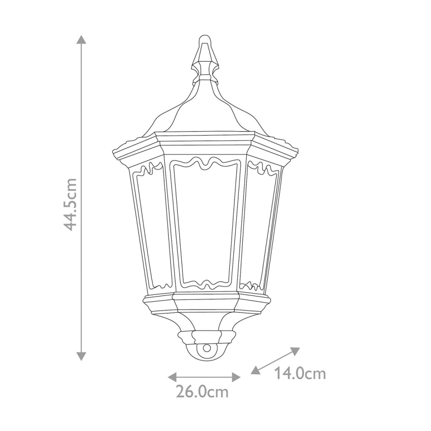 Elstead - Applique murale d'extérieur avec détecteur MEDSTEAD 1xE27/100W/230V IP43