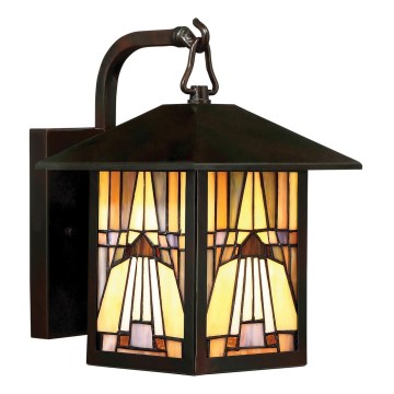 Elstead - Applique murale d'extérieur Tiffany INGLENOOK 1xE27/60W/230V IP44