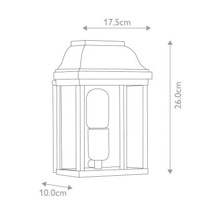 Elstead - Applique murale d'extérieur VICTORIA 1xE27/100W/230V IP44