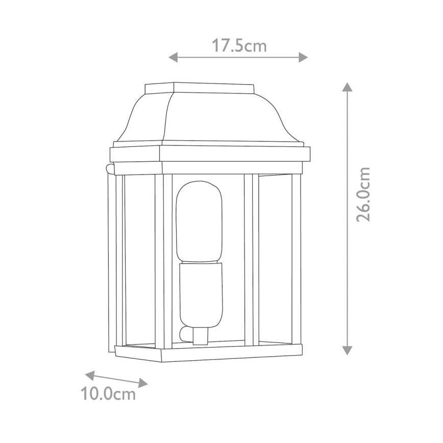 Elstead - Applique murale d'extérieur VICTORIA 1xE27/100W/230V IP44
