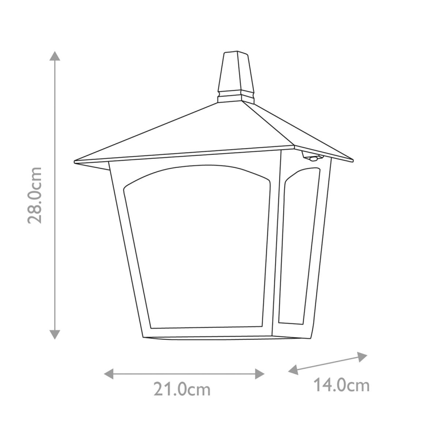 Elstead - Applique murale d'extérieur YORK 1xE27/100W/230V IP23