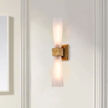 Elstead - Applique murale LED pour salle de bains KRISTY 2xG9/4W/230V IP44 cuivrée