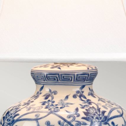 Elstead - Lampe de table BLEU GINGER JAR 1xE27/60W/230V