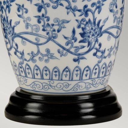 Elstead - Lampe de table BLEU GINGER JAR 1xE27/60W/230V