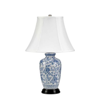 Elstead - Lampe de table BLEU GINGER JAR 1xE27/60W/230V