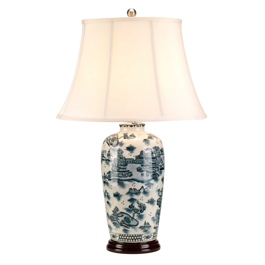 Elstead - Lampe de table BLEU TRADITIONAL 1xE27/60W/230V