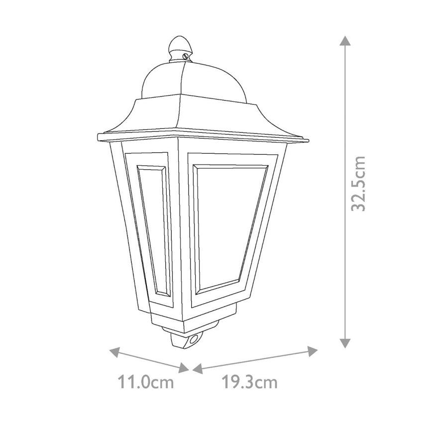 Elstead - Applique murale d'extérieur DECO LANE 1xE27/60W/230V IP44 noire