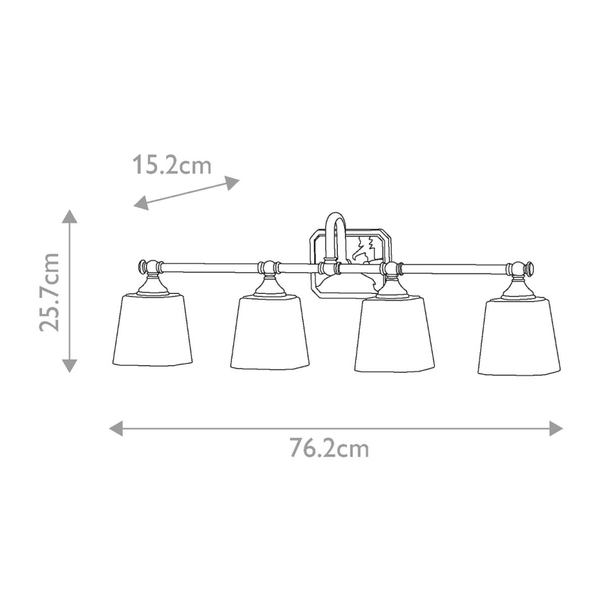 Elstead FE-CONCORD4-BATH - LED Applique murale salle de bain CONCORD 4xG9/3W/230V IP44
