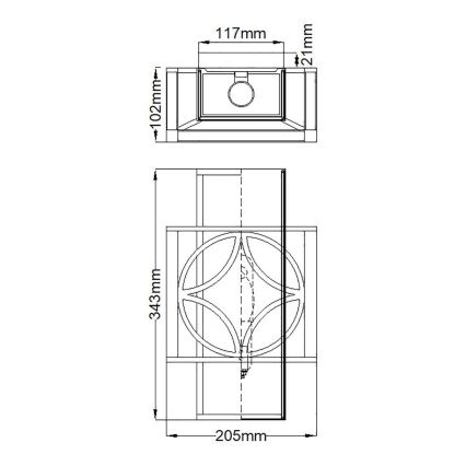 Elstead FE-REMY1 - Applique murale REMY 1xE14/60W/230V