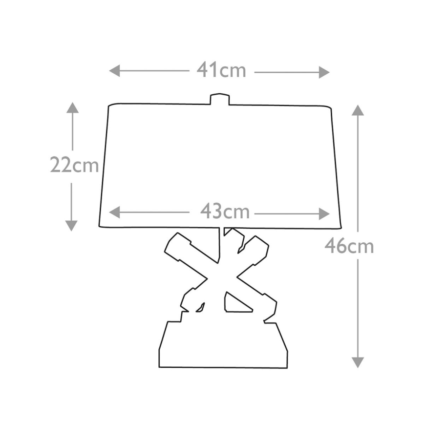 Elstead - Lampe de table JACKSON SQUARE 1xE27/60W/230V