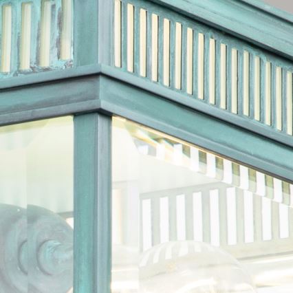 Elstead - Plafonnier d'extérieur HOLBORN 2xE27/60W/230V IP44 turquoise