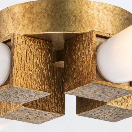 Elstead - Suspension sur tige KRISTY 4xE27/40W/230V cuivrée