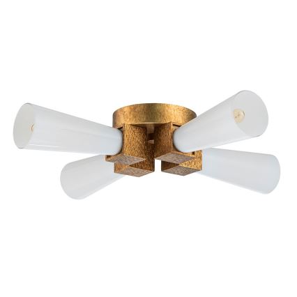 Elstead - Suspension sur tige KRISTY 4xE27/40W/230V cuivrée