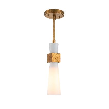 Elstead - Suspension sur tige KRISTY 1xE27/40W/230V Ø 15,2 cm cuivrée