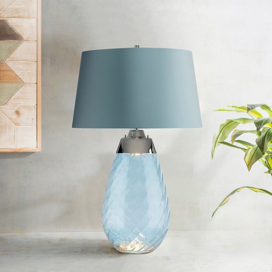 Elstead - Lampe de table LED LENA 1xE27/40W/230V + 1xGU10/7W 74 cm bleu