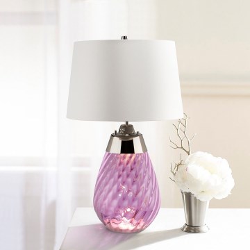 Elstead - Lampe de table LED LENA 1xE27/40W/230V + 1xGU10/7W 74 cm rose
