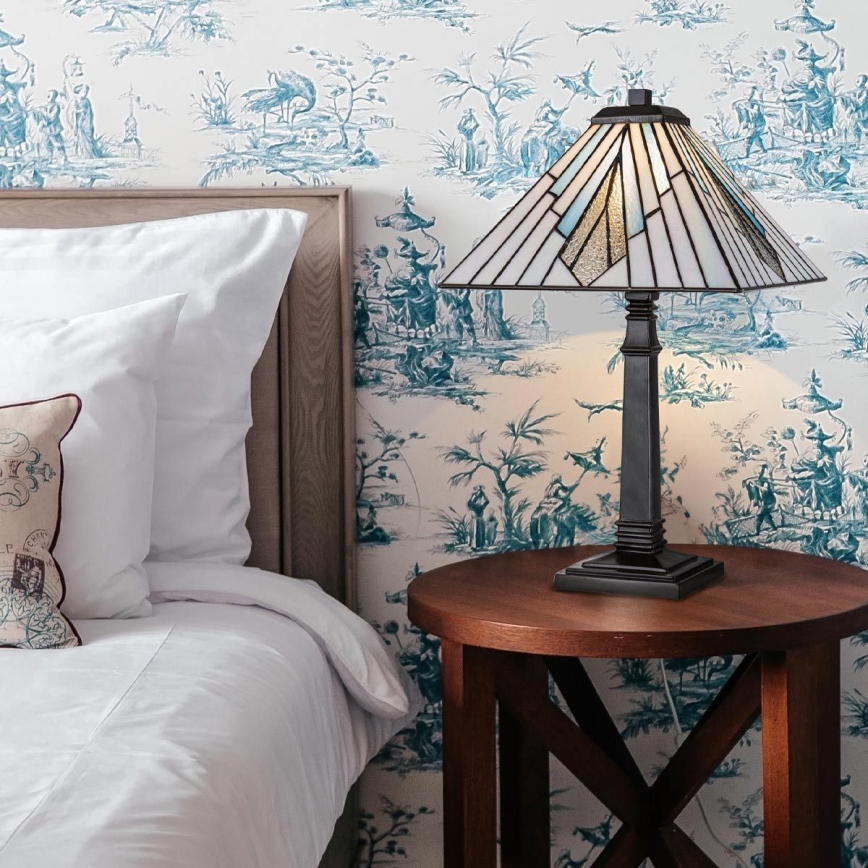 Elstead - Lampe de table Tiffany ALDERLEY 1xE27/60W/230V