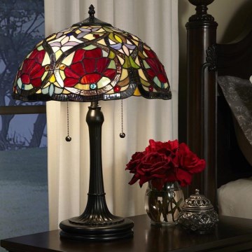 Elstead - Lampe de table Tiffany LARISSA 2xE27/60W/230V