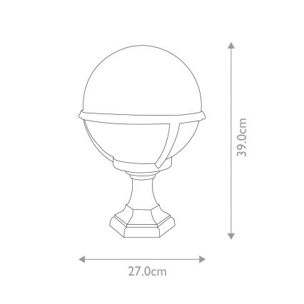 Elstead - Lampe d'extérieur GLENBEIGH 1xE27/100W/230V IP44