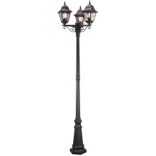 Elstead - Lampe d'extérieur NORFOLK 3xE27/100W/230V IP43 noire