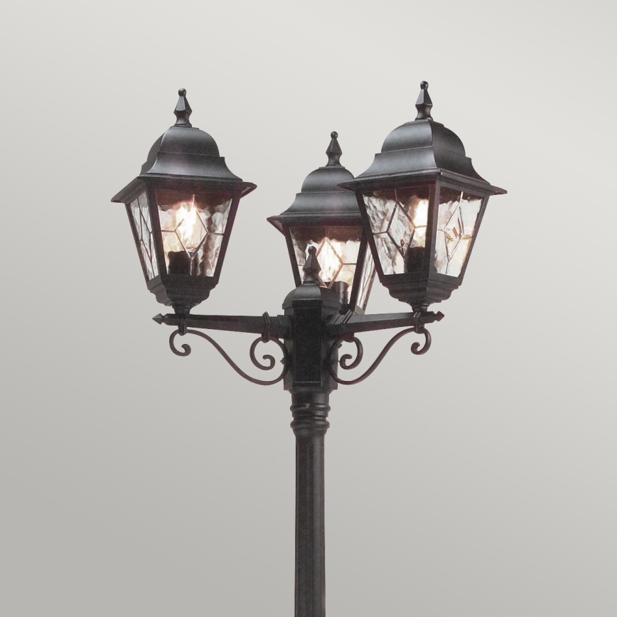 Elstead - Lampe d'extérieur NORFOLK 3xE27/100W/230V IP43 noire