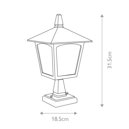 Elstead - Lampe d'extérieur YORK 1xE27/100W/230V IP43