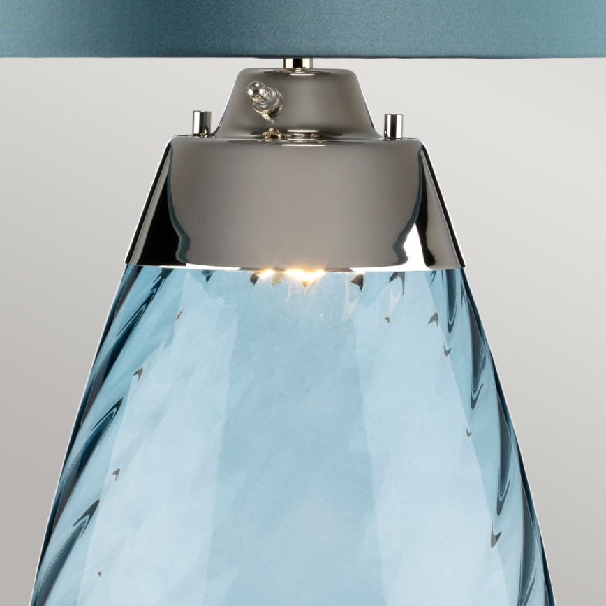 Elstead - Lampe de table LED LENA 1xE27/40W/230V + 1xGU10/7W 74 cm bleu