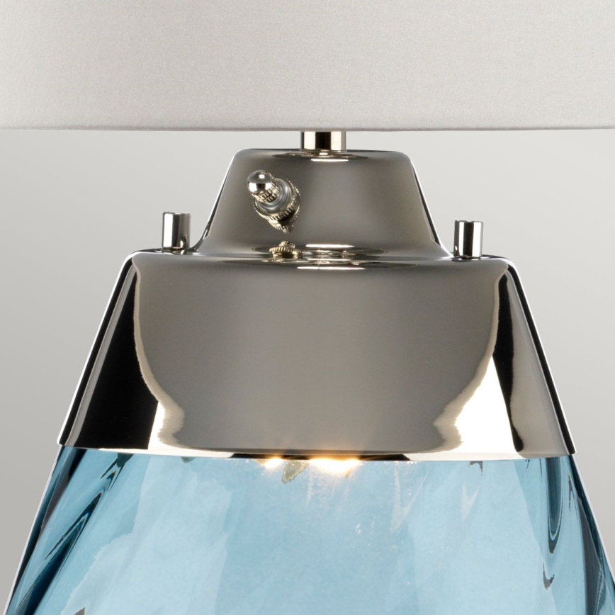 Elstead - Lampe de table LED LENA 1xE27/40W/230V + 1xGU10/7W 74 cm bleu/blanc