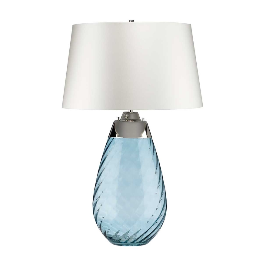 Elstead - Lampe de table LED LENA 1xE27/40W/230V + 1xGU10/7W 74 cm bleu/blanc