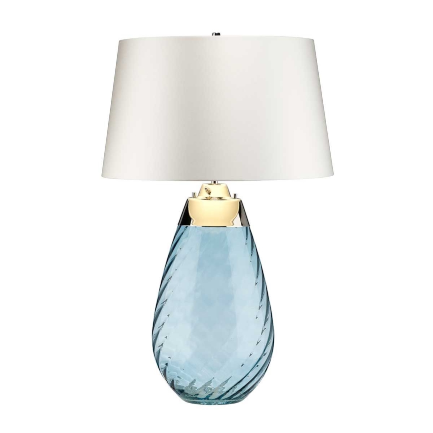 Elstead - Lampe de table LED LENA 1xE27/40W/230V + 1xGU10/7W 74 cm bleu/blanc