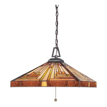 Elstead - Lustre Tiffany sur chaîne STEPHEN 3xE27/60W/230V