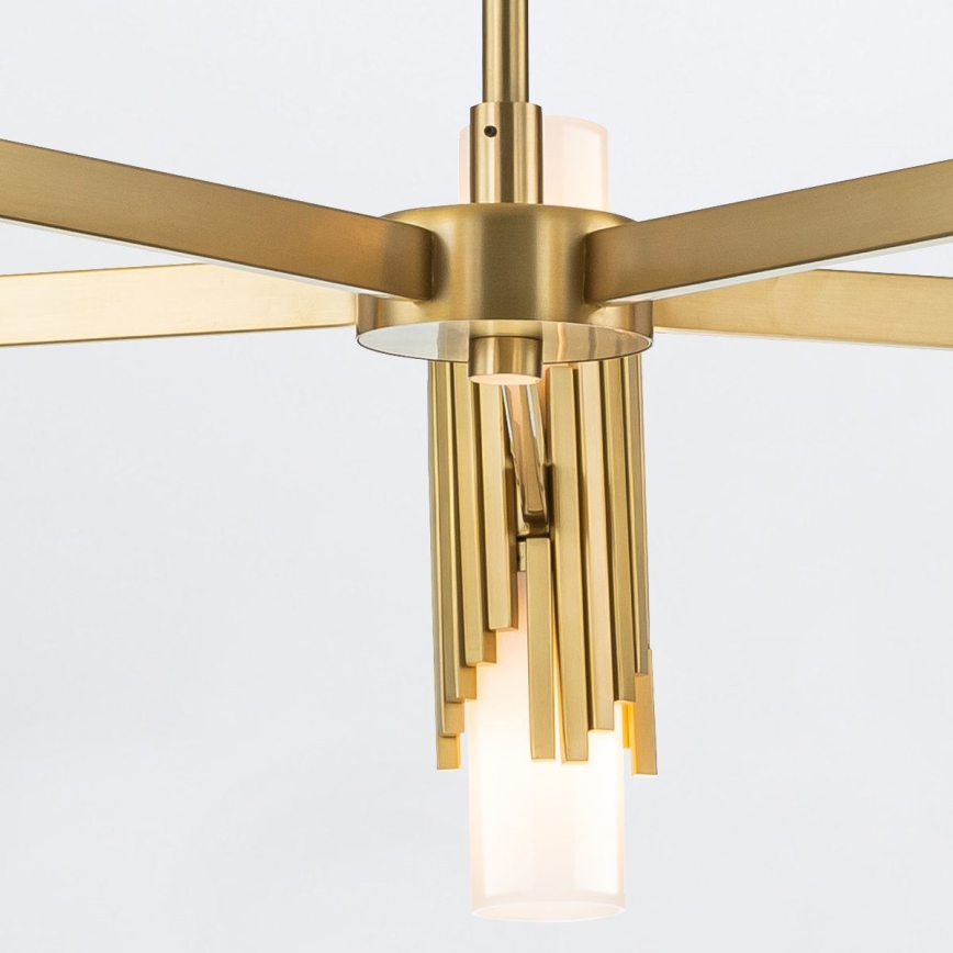 Elstead - Lustre sur tige MARVELE 10xE14/40W/230V finition dorée