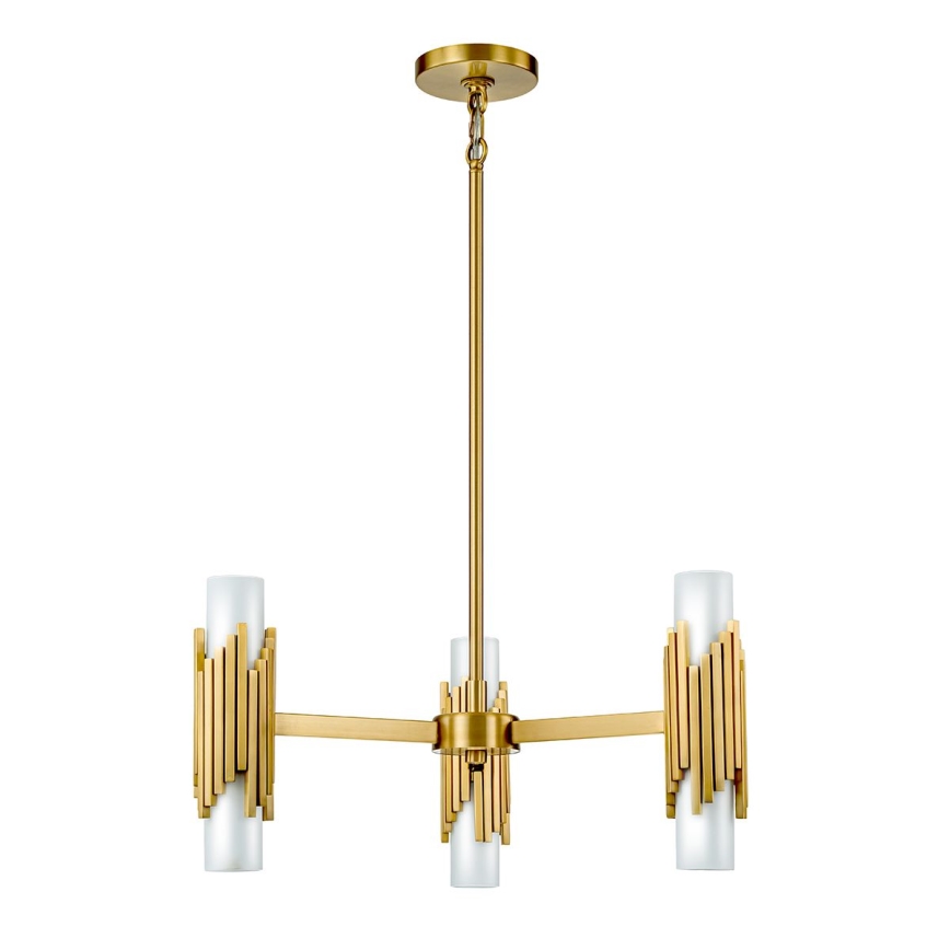 Elstead - Suspension à tige MARVELE 6xE14/40W/230V dorée
