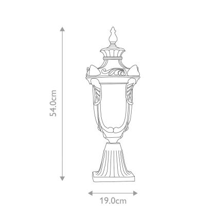Elstead - Lampe d'extérieur PHILADELPHIA 1xE27/60W/230V IP44 bronze