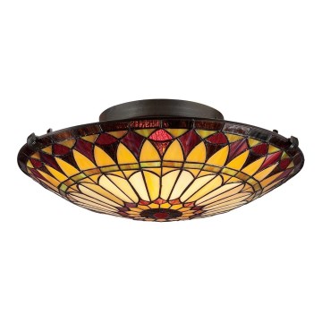 Elstead - Plafonnier Tiffany WEST 2xE27/75W/230V