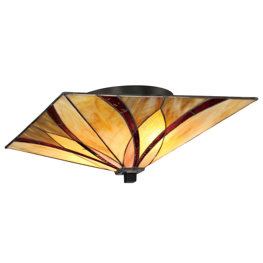 Elstead - Plafonnier Tiffany ASHEVILLE 2xE27/60W/230V