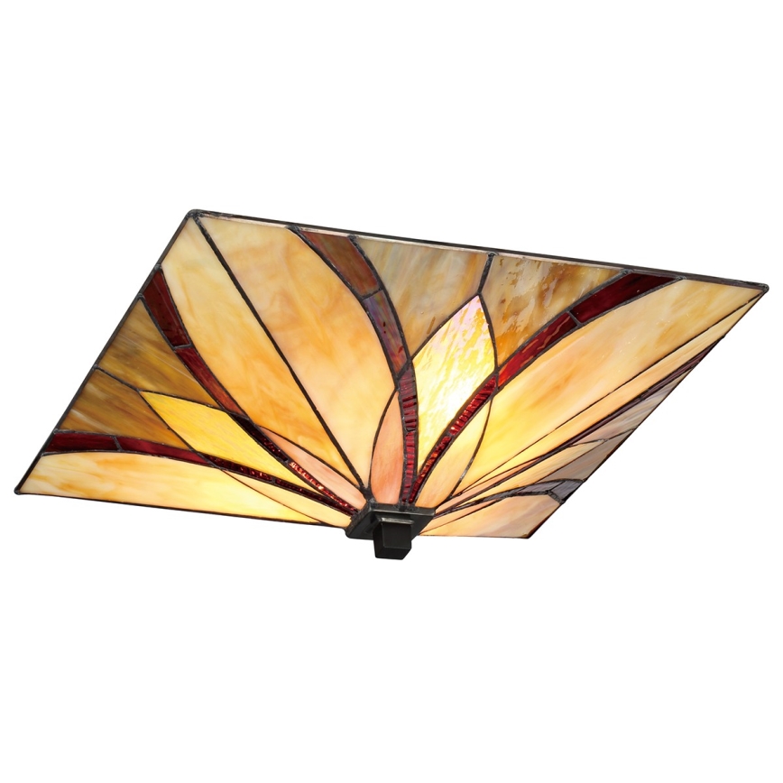 Elstead - Plafonnier Tiffany ASHEVILLE 2xE27/60W/230V