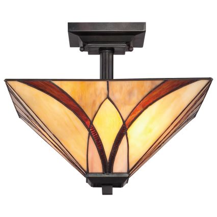 Elstead - Plafonnier Tiffany ASHEVILLE 2xE27/100W/230V