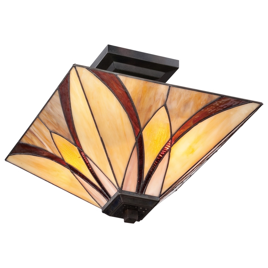 Elstead - Plafonnier Tiffany ASHEVILLE 2xE27/100W/230V