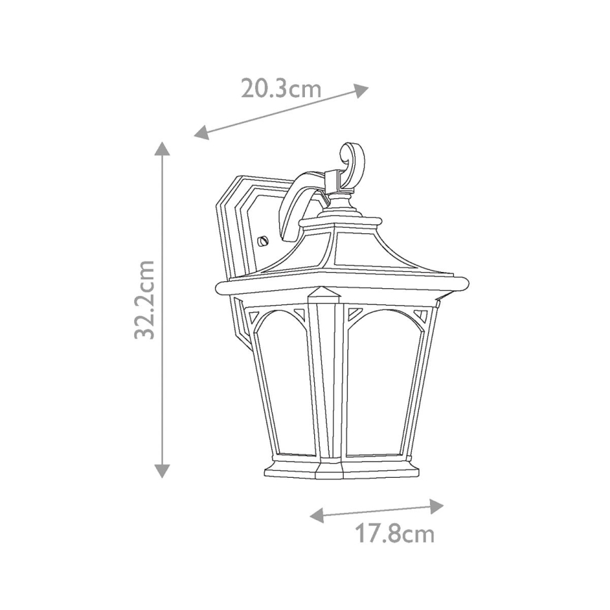 Elstead QZ-BEDFORD2-S - Applique murale d'extérieur BEDFORD 1xE27/60W/230V IP44