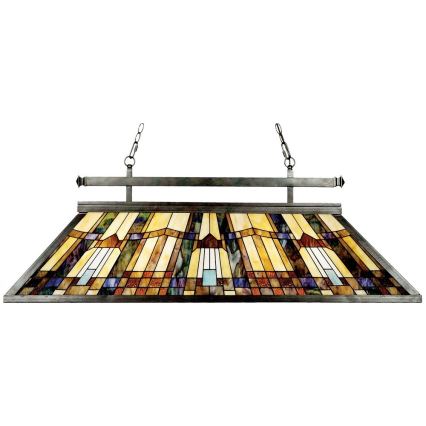Elstead - Suspension à chaîne Tiffany INGLENOOK 3xE27/100W/230V