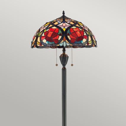 Elstead - Lampadaire Tiffany LARISSA 2xE27/100W/230V