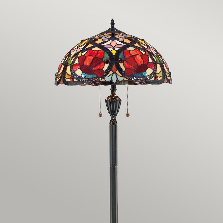 Elstead - Lampadaire Tiffany LARISSA 2xE27/100W/230V