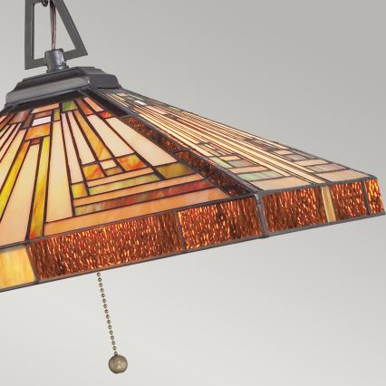 Elstead - Lustre Tiffany sur chaîne STEPHEN 3xE27/60W/230V