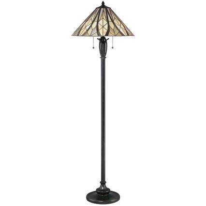 Elstead - Lampadaire Tiffany VICTORY 2xE27/60W/230V