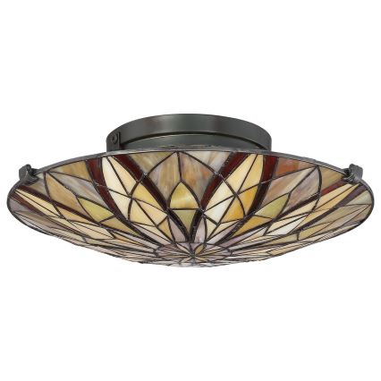 Elstead - Plafonnier Tiffany VICTORY 2xE27/60W/230V