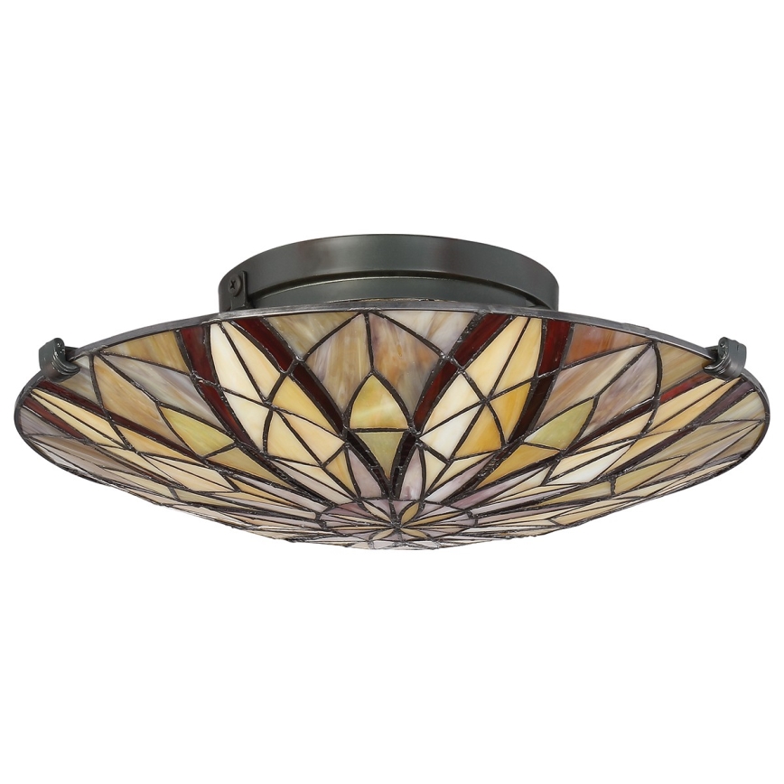 Elstead - Plafonnier Tiffany VICTORY 2xE27/60W/230V