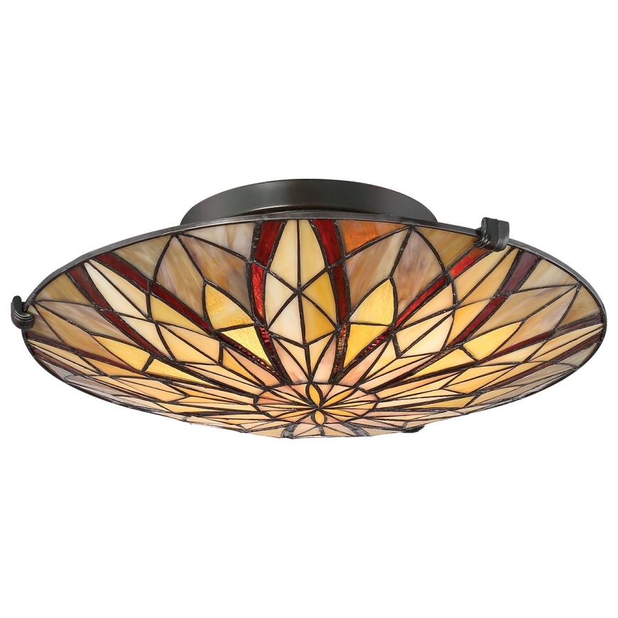 Elstead - Plafonnier Tiffany VICTORY 2xE27/60W/230V